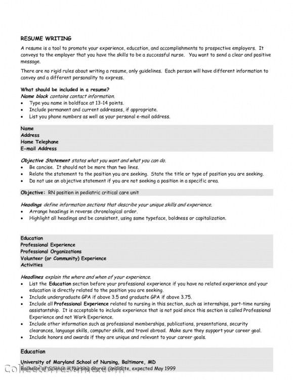 sample of general resumes