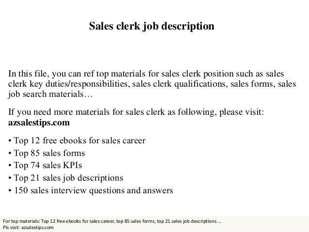 job description for file clerk