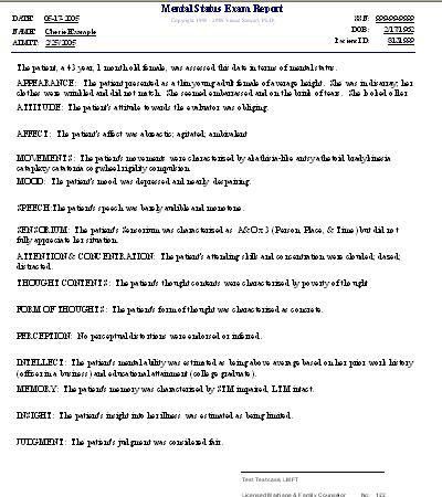 exam template