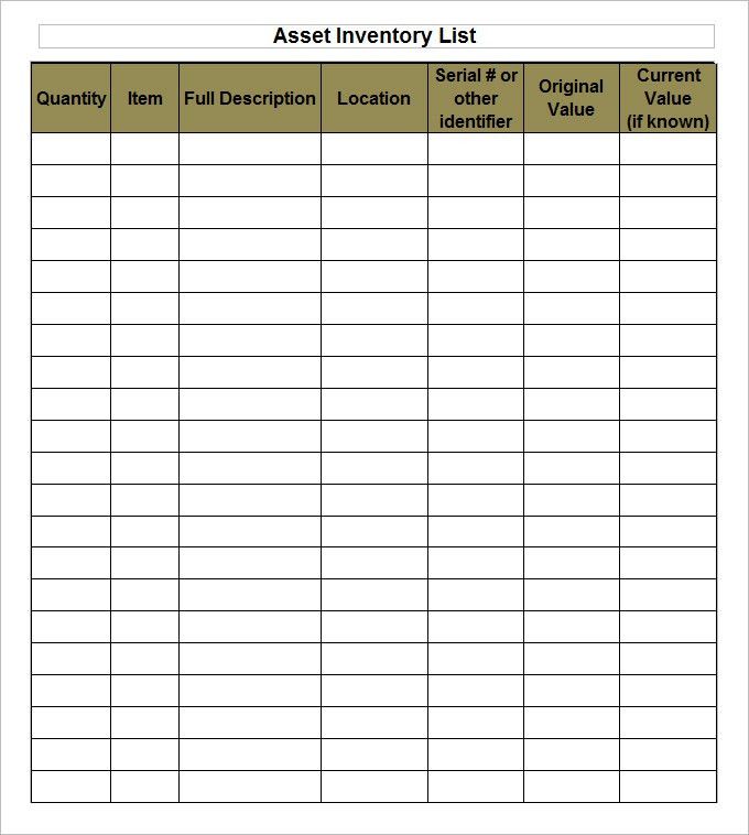 free excel inventory template