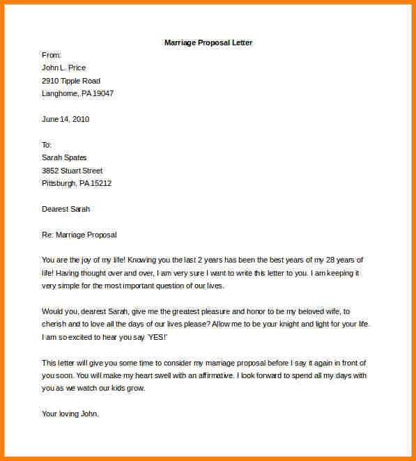 letter of proposal