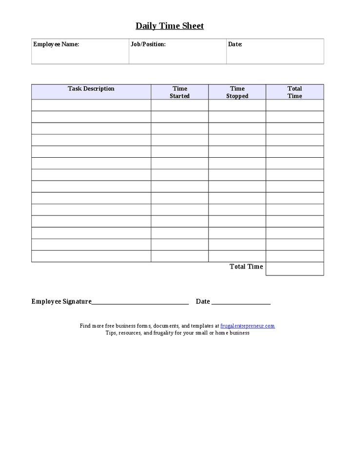 Task Sheet Templates - Resume Template Sample