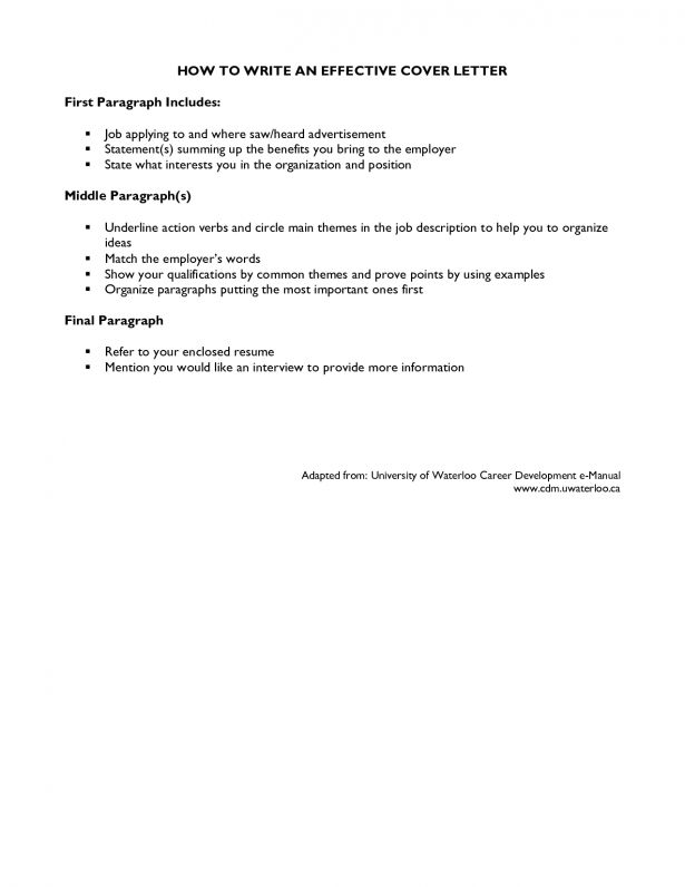 how to type cover letter for a job