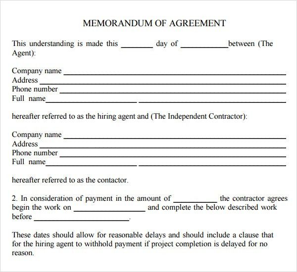 Operations Contract Templates - Resume Template Sample