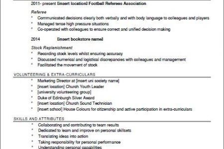 my first resume templates