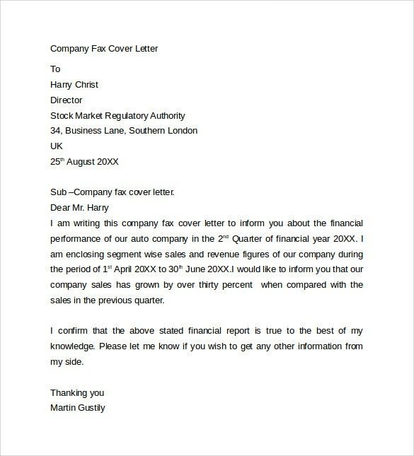 fax cover sheet template word 2010