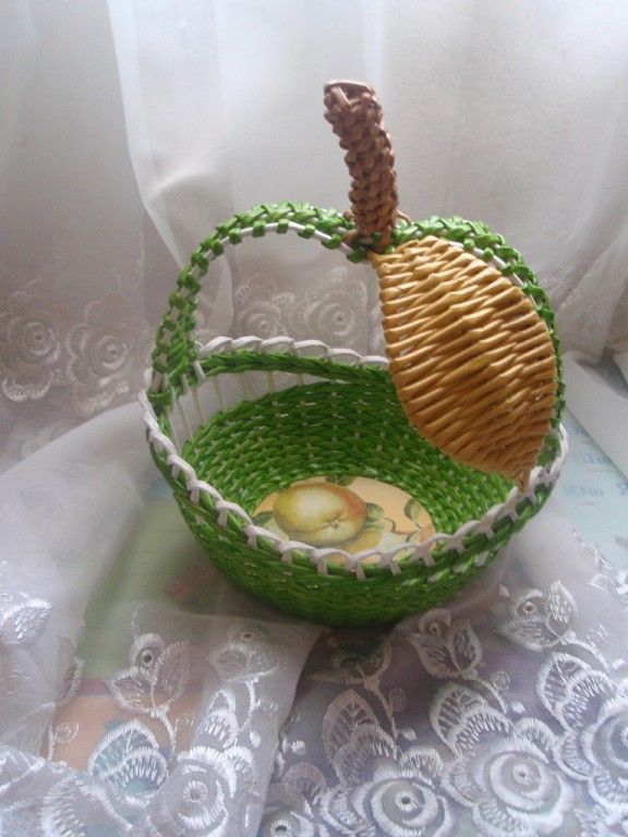 Плетение фруктовницы Плетение фруктовницы