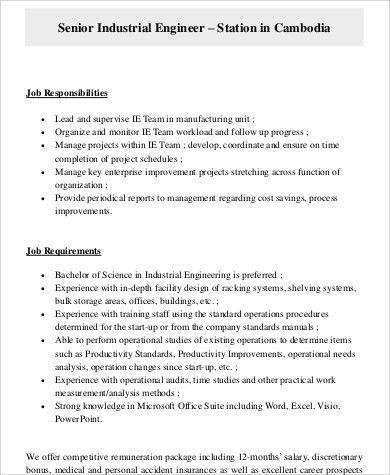 production engineer job description