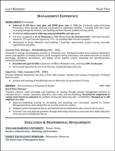 sample warehouse lead resume