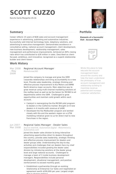 advertising account manager resume