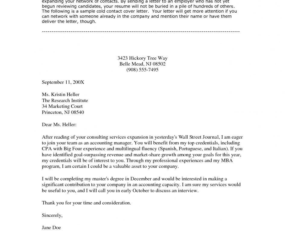 cold cover letter to potential employer homework help cold cover letter to potential employer