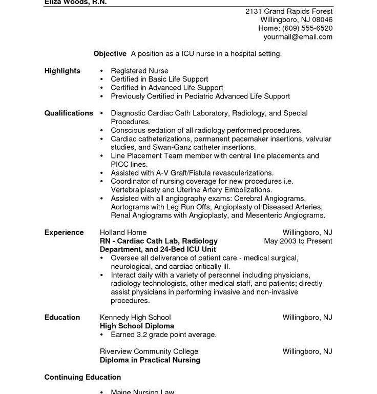 sample surgical nurse resume