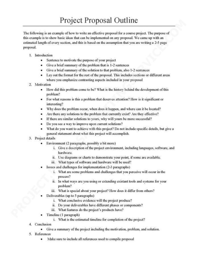 sample cover letter for project proposal