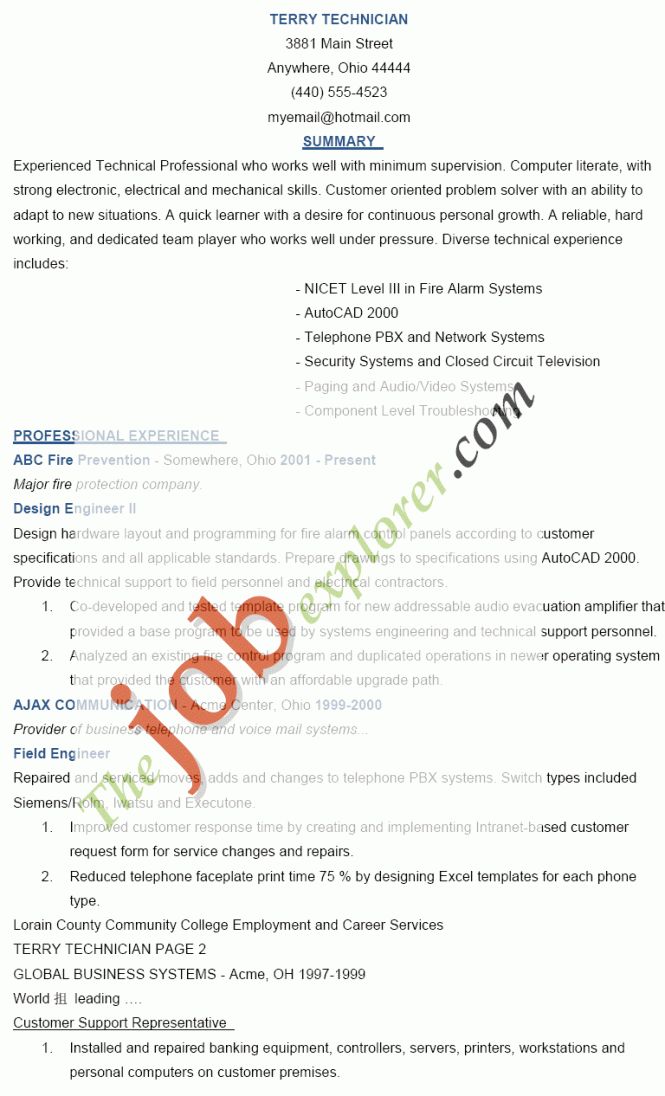 avionics technician job description