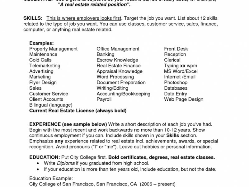 general objective on resumes