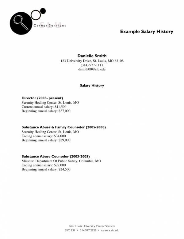 salary history in cover letter samples