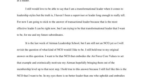 example of personal reflection essay