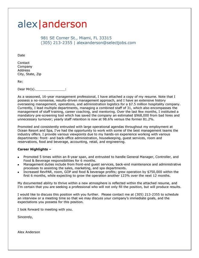 best sales cover letter