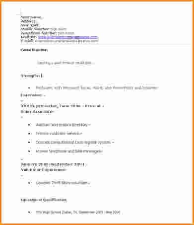 high school student cover letter template