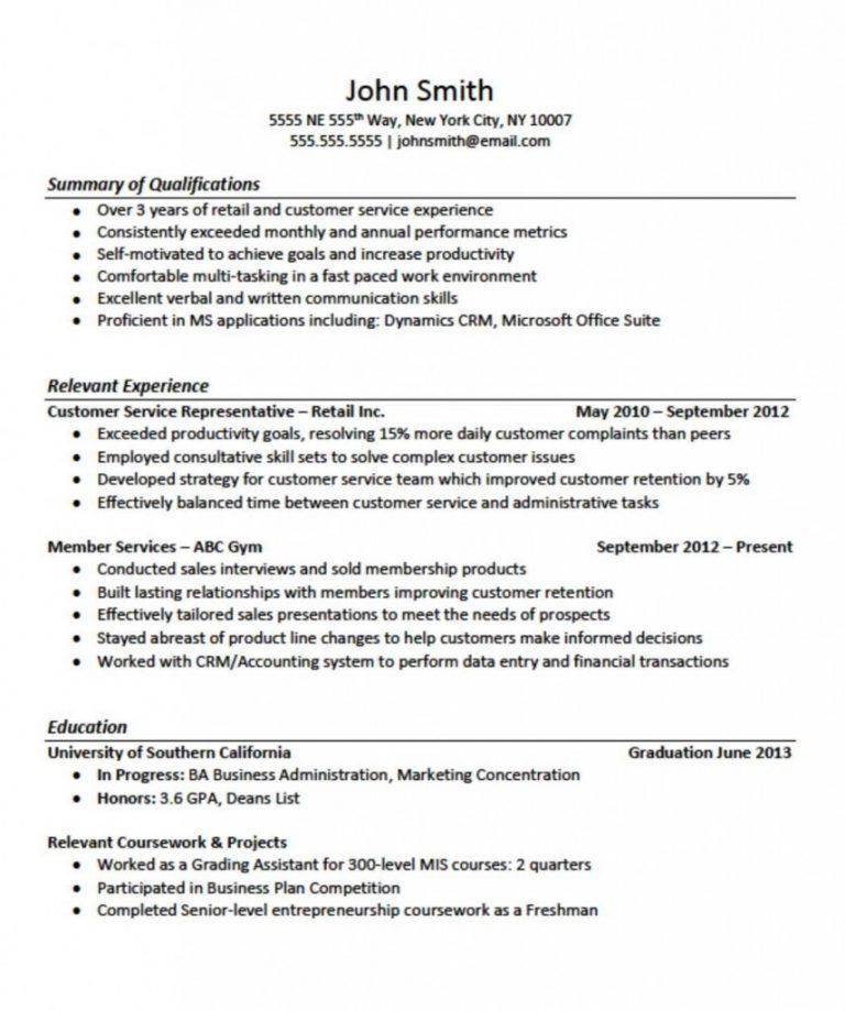 customer service duties for resume