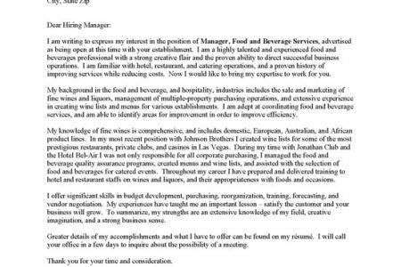 food and beverage director resumes