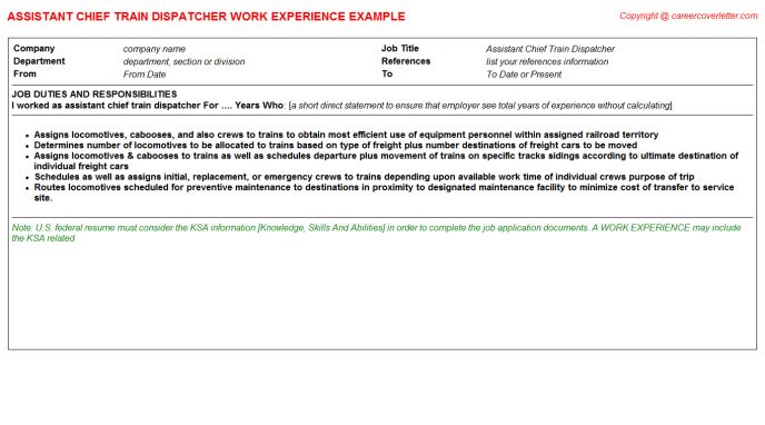 duties of a dispatcher