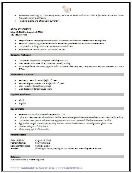 mckinsey resume format