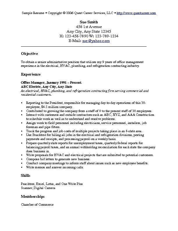 system administrator resume objective