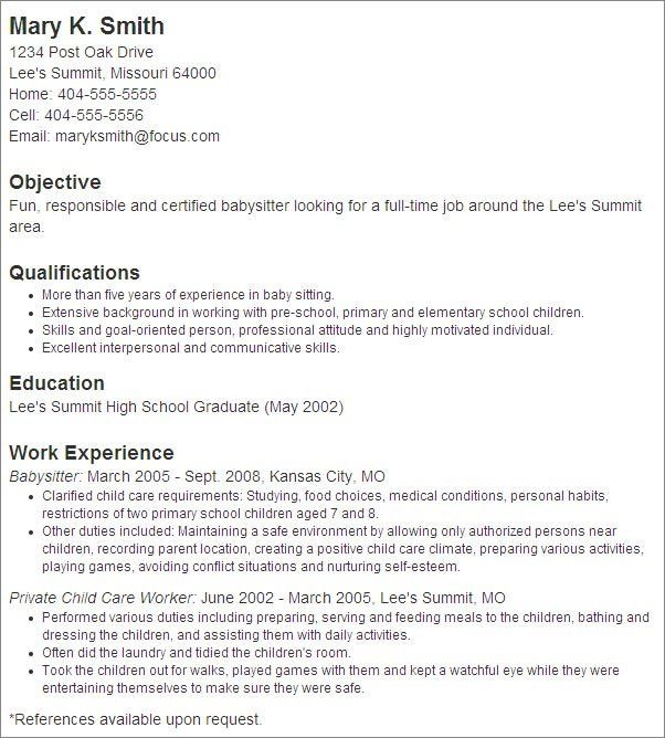 resume sample for aged care worker