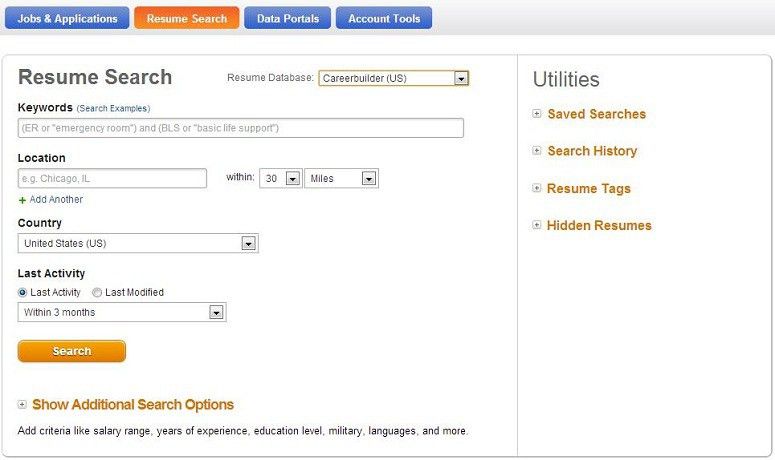 search resumes free