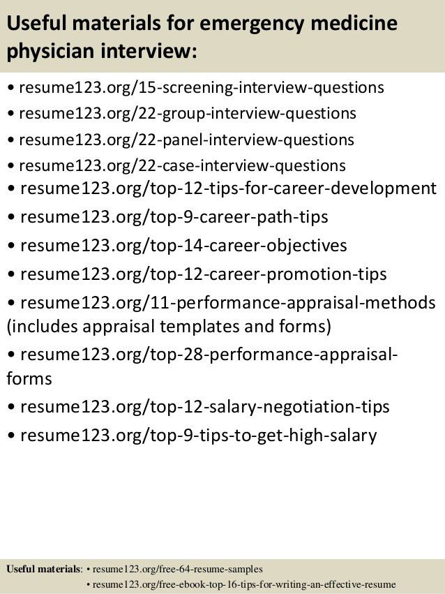 physician resume sample