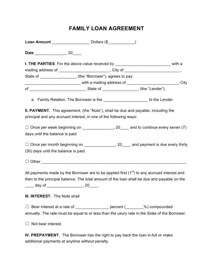 repayment agreement