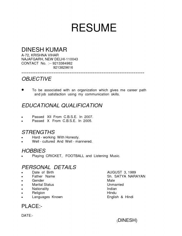 3 types of resume formats