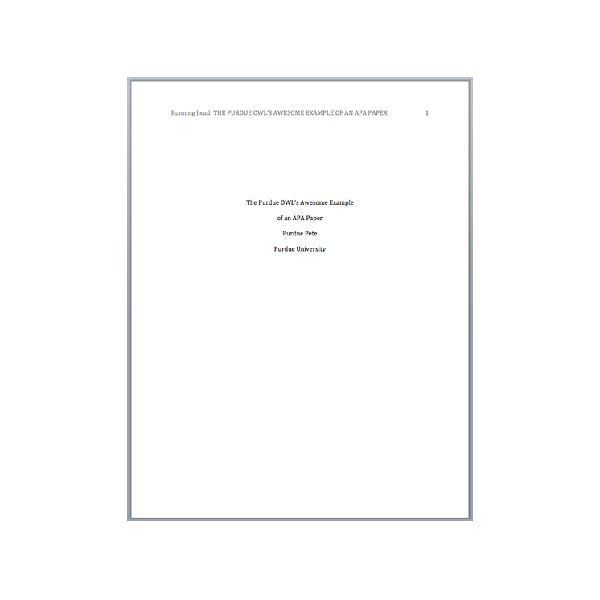 apa cover letter format