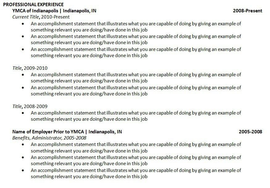 an example of a resume with no work experience