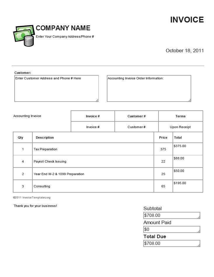 free invoice template download