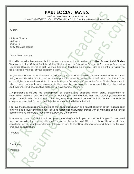 esl cover letter samples