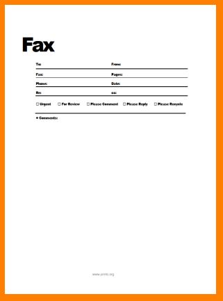 fax covers