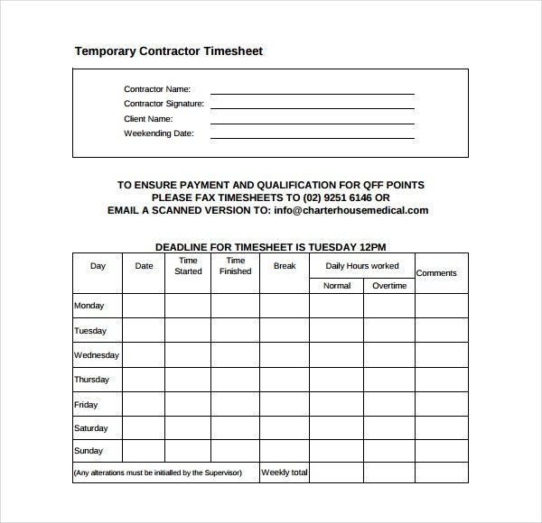 time sheet templates free