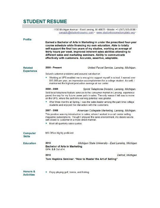 sample email for sending resumes