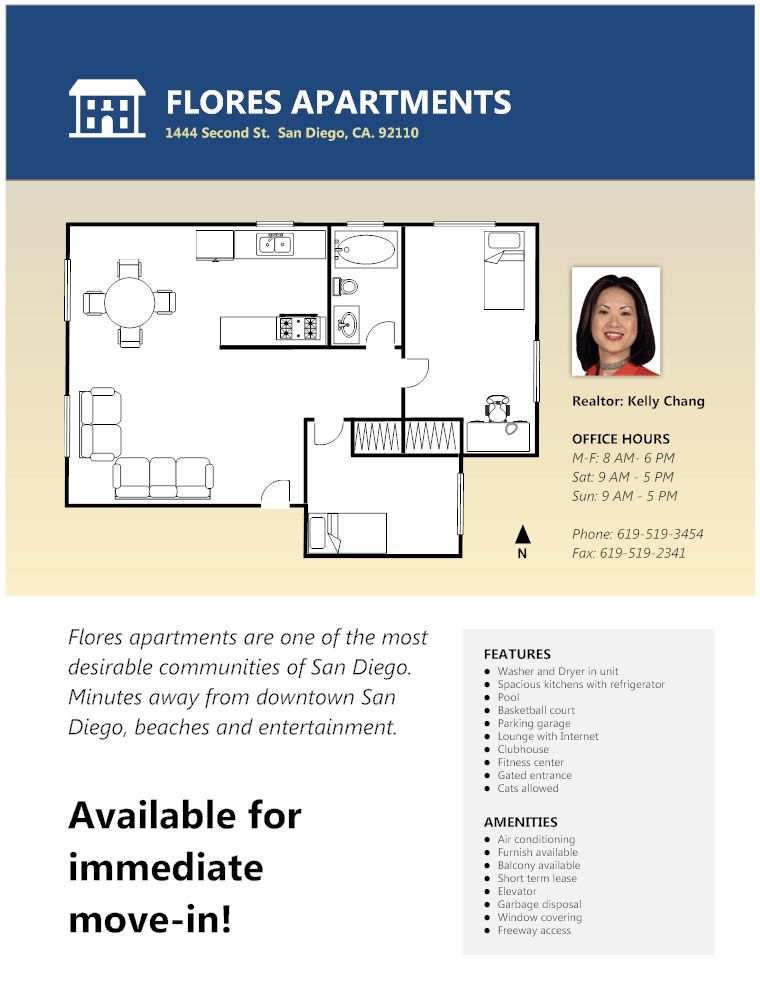 for rent flyer template