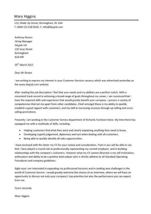 example of cover letter for it job application
