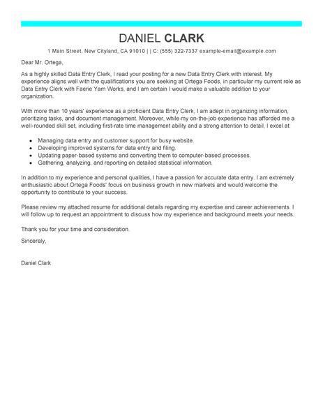 attendance clerk cover letter