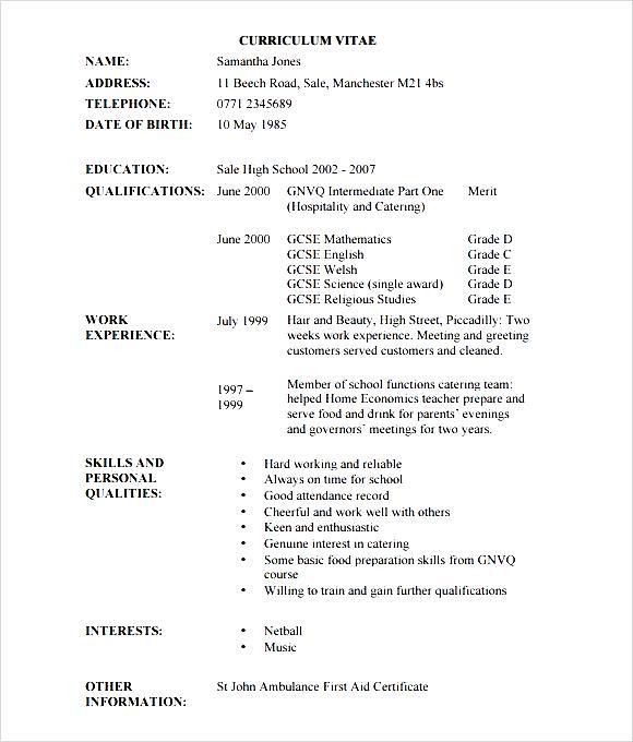 hairdresser resume sample
