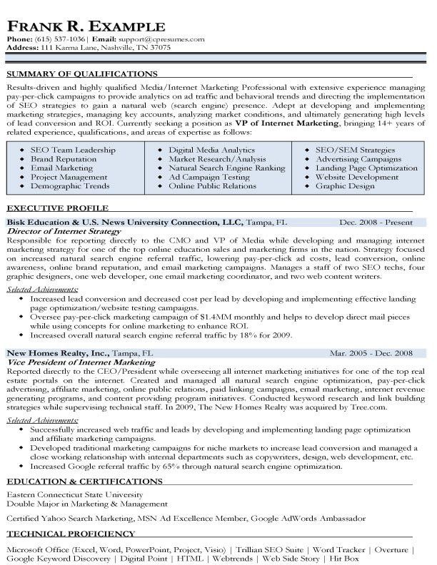 digital media director resume