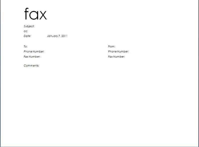 blank cover letter