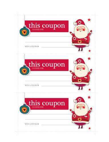 free printable christmas coupons