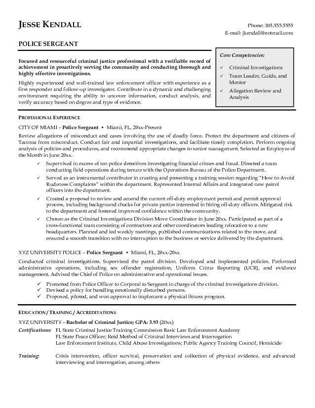 resume objective for government job
