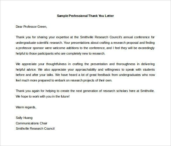 veteran thank you letters