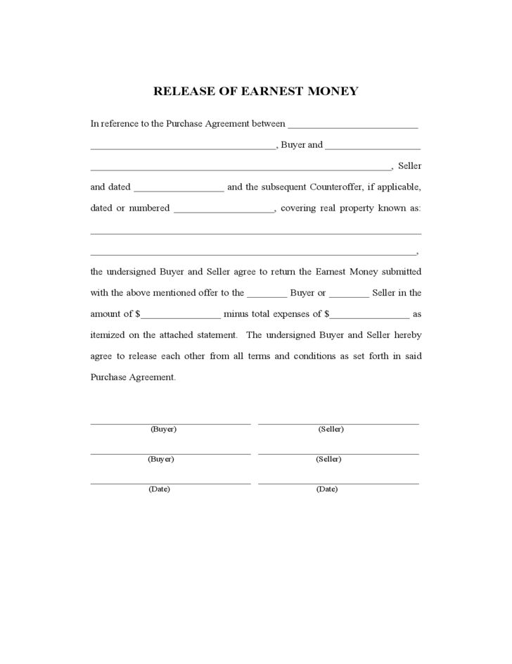 earnest money contract template coles thecolossus co earnest money agreement form